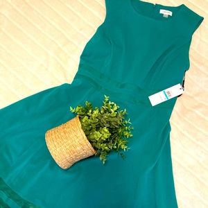 NWT A-Line Teal Green Calvin Klein Dress!